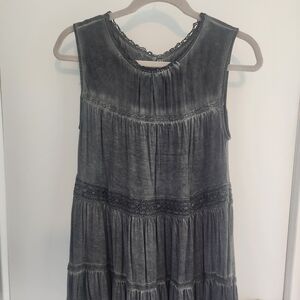 Knox Rose Sleeveless Babydoll Blouse Sz Small Browns